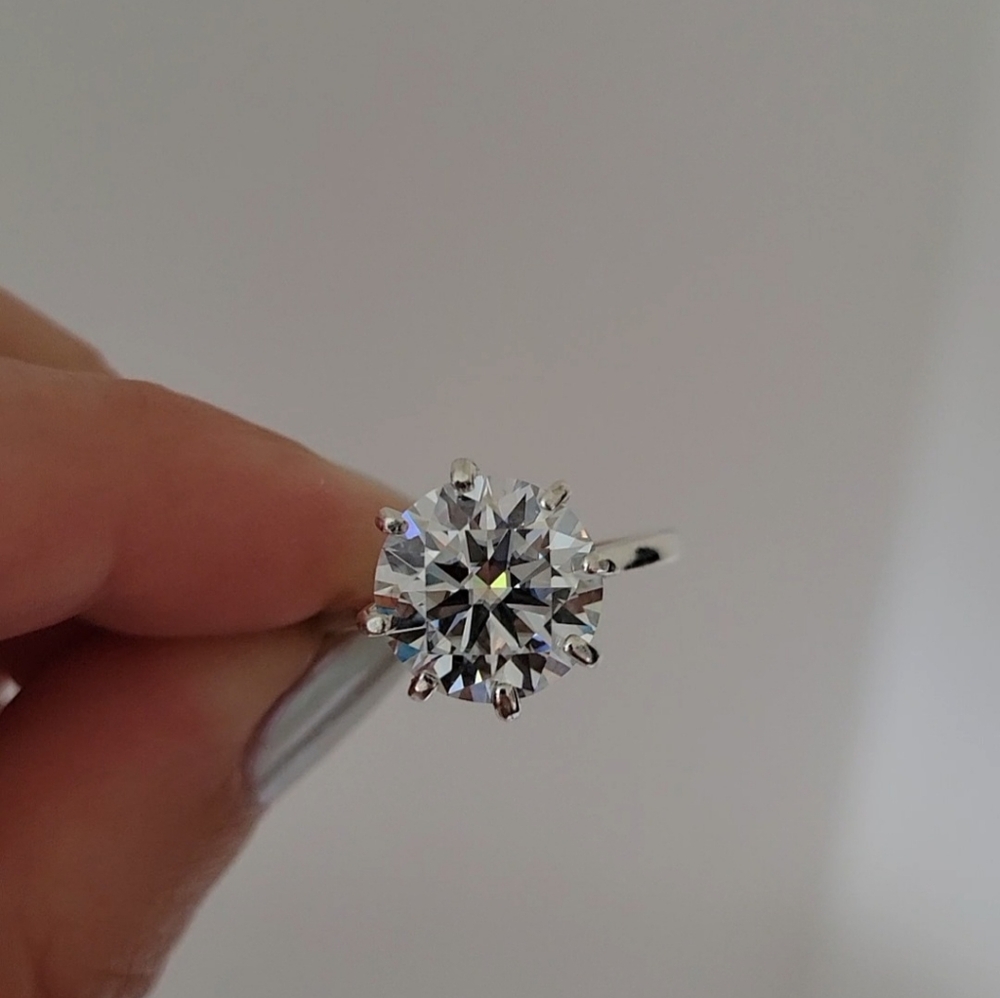 New 5ct Certified Moissanite Ring - Picture 7 of 12
